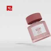 تصویر موکاپ لایه باز لیبل روی شیشه اسپری عطر لوکس و لاکچری کد 212 