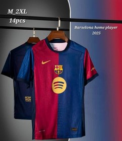 تصویر کیت پلیری اول بارسلونا Barcelona Home 2025 Pleyer 