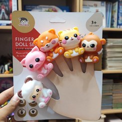 تصویر پک عروسک انگشتی سیلیکونی روباه خندون 