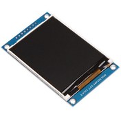 تصویر ماژول نمایشگر TFT LCD RGB سایز “2.4 اینچ 320×240 درایور ILI9341 و رابط SPI برد آبی 