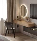 تصویر کنسول دیواری مینیمال لوکس چوبی (مدل فلتینگ) 