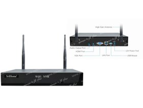 تصویر پک چهار دوربین مداربسته بیسیم برد بالا ریپیتر تحت شبکه پنج مگاپیکسل WIFI 