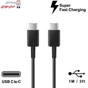 تصویر کابل شارژر تبلت سامسونگ Tab A9+ (5G) 11 inch SM-X216 از نوع 2 سر تایپ C 