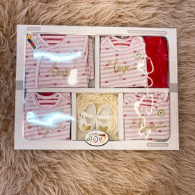 تصویر ۱۹ تکه بیمارستانی کوکالو طرح love قرمز 