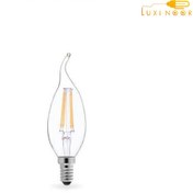 تصویر لامپ LED رشته‌ای ادیسونی کم مصرف شمعی لوستری 4.5 وات شعاع کد CF35 