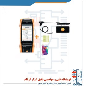 تصویر آنالایزر گاز احتراق O2 و CO با پرینتر تستو مدل TESTO 300 Kit 1 Flue Gas Analyzer 0564300271 TESTO 300 Kit 1 Printer