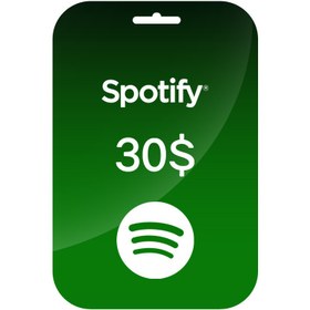 تصویر گیفت کارت ۳۰ دلاری اسپاتیفای (آمریکا) Spotify 30$ Gift card (US)