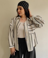 تصویر شوميز راه راه كنفي 