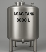 تصویر مخزن استیل 8000 لیتری 