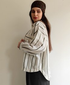 تصویر شوميز راه راه كنفي 