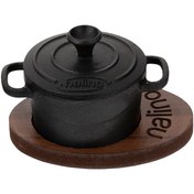 تصویر قابلمه چدنی نالینو سایز 10 مدل Feleti cast iron pot kids model-size 10