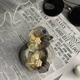 تصویر گوشواره گل و مروارید 