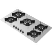 تصویر اجاق گاز پنج شعله فلت استیل گرویتی مدل G405 