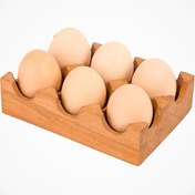 تصویر جا تخم مرغی چوبی لیمون کد 2173 Limon wooden egg holder code 2173