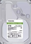 تصویر هارد اینترنال توشیبا S300 ظرفیت 8 ترابایت Toshiba S300 Surveillance 8TB 256MB Cache Internal Hard Drive