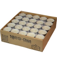 تصویر شمع وارمر توتوچان رنگ سفید بسته 100 عددی - سفید TOTTOCHAN TEALIGHT CANDLE - 100 PCS - WHITE