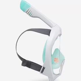 تصویر ماسک غواصی سوبا - دکتلون (سوبِآ) Subea Full Face Snorkel Easy Breath - Aquamarine Green 