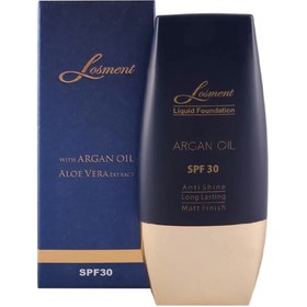 تصویر کرم پودر لوسمنت (Losment) با SPF30 حاوی روغن آرگان و آلویه‌ ورا حجم 30 میلی‌لیتر رنگ L224 کرم پودر -