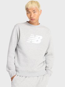 تصویر سویشرت پشمی اساسی برند new balance Essential Core Fleece Sweatshirt