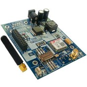 تصویر ABg144N برد توسعه و راه انداز GSM / GPRS ماژول SIM800C با آنتن 5cm‌ و بلوتوث و سوکت SMA همراه با رگولاتور داخلی آبی برد 