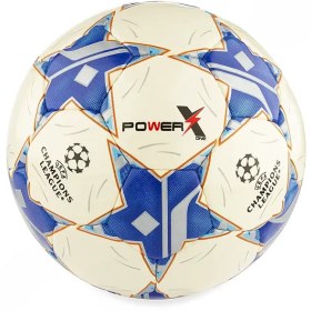 تصویر توپ فوتبال پاکستانی دوختی پاور ایکس طرح چمپیونزلیگ BRS Football Ball POWER X