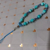 تصویر آویز گوشی مهره ای آبی کد ۵۰۴۲ 