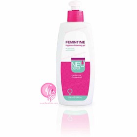 تصویر ژل بهداشتی بانوان 200میل نئودرم neuderm feminitime gel