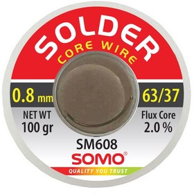 تصویر سیم لحیم سومو 0.8 میلیمتر 100 گرم مدل SOMO SM608 solder wire