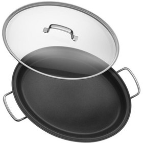 تصویر ماهیتابه با درب بیضی وی ام اف | WMF FRY PAN 38X26 CM 