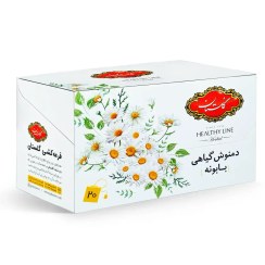 تصویر دمنوش گیاهی کیسه ای " بابونه " گلستان - ( انولپ دار ) حاوی بابونه آسیاب شده ( بسته 20 عددی - 32 گرمی ) 