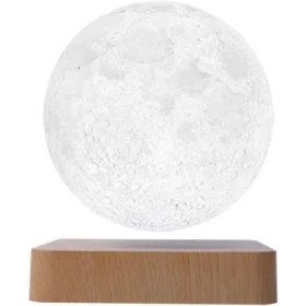 تصویر چراغ خواب رومیزی MOON LAMP مدل ماه معلق 