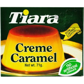 تصویر پودر کارامل تيارا 50 گرم tiara مدل cream caramel Tiara Jelly Dessert cream caramel 50gr