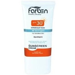 تصویر کرم ضد آفتاب بدون رنگ فاربن SPF 30 مدل Hypoallergenic ‌مناسب انواع پوست حجم 50 میلی‌لیتر 