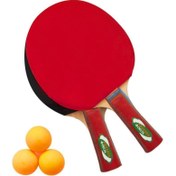 تصویر ست پیشرفته تنیس روی میز - 2 راکت تنیس روی میز + 3 توپ پینگ پنگ مردانه|زنانه دلتا - Delta PSR445 