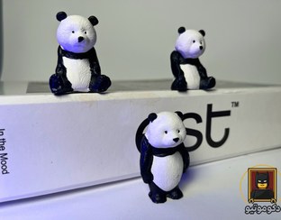 تصویر فیگور فانتزی پاندا – دکوری کوچک و بامزه Mini Panda Figurine – Cute Desk Decor