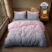 تصویر روتختی دو نفره 8 تکه ترکاز طرح هارمونی 2223 