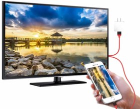 تصویر کابل لایتنینگ به اچ دی ام آی ارلدام Earldom Lightning to HDTV Cable ET-W5 2M 