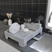 تصویر آب چکان هارمونی طرح بتن طوسی کروم 