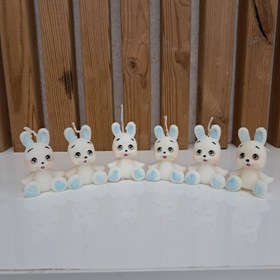تصویر شمع خرگوش نشسته شمع گیفت تولد خرگوشی 