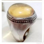 تصویر انگشتر ناب معدنی لعل زرد درخشان افغانی بدخشان 