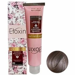 تصویر رنگ مو تیوپی الوکسین-سری دودی - شماره 1-7 رنگ بلوند دودی متوسط eloxin hair color