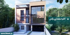 تصویر نقشه ویلا تریبلکس استخردار ویلا مدرن villa-022 