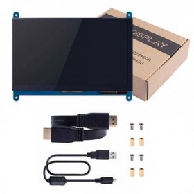 تصویر نمایشگر 7 اینچ لمسی دارای ورودی HDMI مناسب برای انواع برد های دارای پورت HDMI رزولوشن 1024×600 