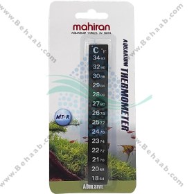 تصویر دماسنج نواری آکواریوم ماهیران مدل MT-R Strip Thermometer Aquarium MT-R