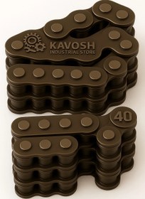 تصویر زنجیر صنعتی سایز 40-2 زنجیر صنعتی سایز 40-2