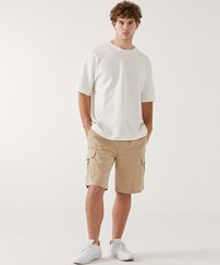 تصویر شورت و شلوارک مردانه بژ ال سی وایکیکی | S55665Z8 اورجینال 