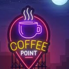 تصویر تابلو نئون قهوه خارجی ( نئون coffee) نئون پلکسی کافه coffee point neon sign