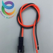 تصویر کانکتور ماده نر راهی 2 پین سیمدار SM 15cm 