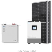 تصویر پکیج برق خورشیدی 10Kw.h با تامین 8.2Kw.h انرژی و عمر بالا Solar Package 10.2KWh DOD80%