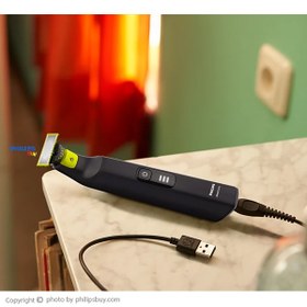 تصویر ماشین اصلاح فیلیپس مدل QP6542/10 وان بلید با قابلیت ضد آب و برش مستقیم 